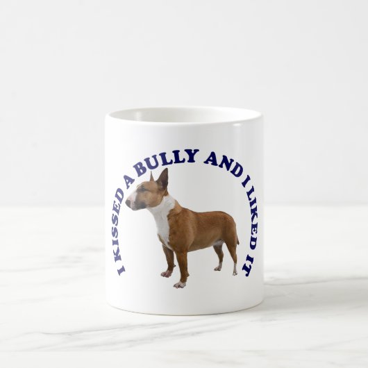 Mug J'ai embrassé un Bull Terrier (Centre)