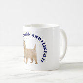 Mug J'ai embrassé un Cairn Terrier (Devant droit)