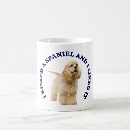 Mug J'ai embrassé un Espagnol Cocker (Centre)
