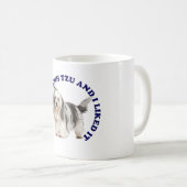 Mug J'ai embrassé un Tzu chiite (Devant droit)
