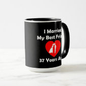 Mug J'ai épousé mon meilleur ami il y a 37 ans (Devant droit)