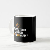 Mug J'Ai Essayé De L'Éteindre Et De Reprendre Sysadmin (Devant gauche)
