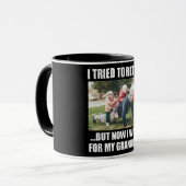 Mug J'Ai Essayé De Me Retirer Mais Maintenant Je Trava (Devant gauche)