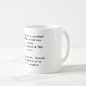 Mug J'ai été à un régime constant pour les deux (Devant droit)