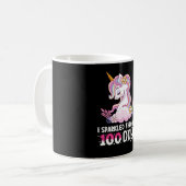 Mug J'ai étincelé pendant 100 jours de l'école Unicorn (Devant gauche)