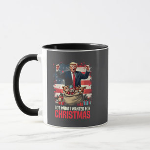 Mug J'ai eu ce que je voulais pour Noël Trump Père Noë