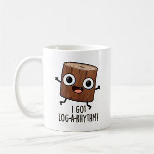 Mug J'ai eu un jeu de mots drôle en bois Log-a-rhythmi