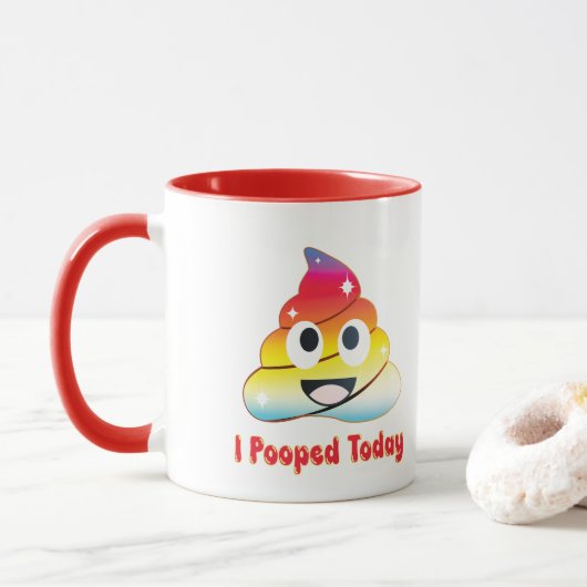 Mug j'ai fait caca aujourd'hui (Avec donut)