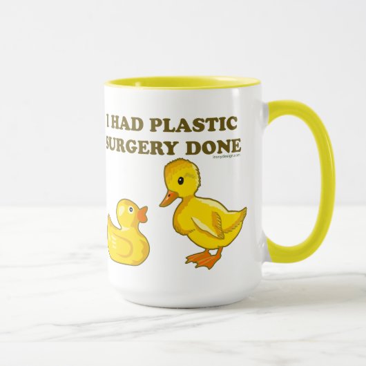 Mug J'Ai Fait Chirurgie En Plastique (Droite)