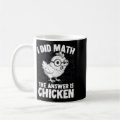 Mug J'ai fait des maths, la réponse est poulet drôle m (Gauche)