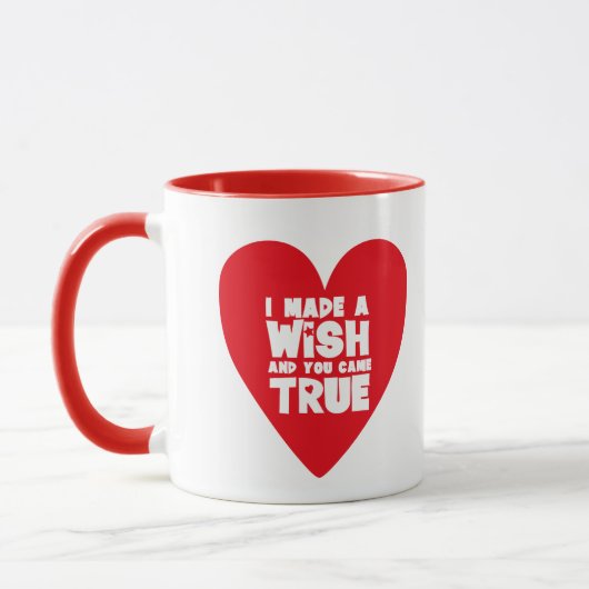 Mug J'AI FAIT UN COEUR D'Amour SOUHAITABLE (Gauche)