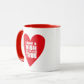 Mug J'AI FAIT UN COEUR D'Amour SOUHAITABLE (Devant gauche)