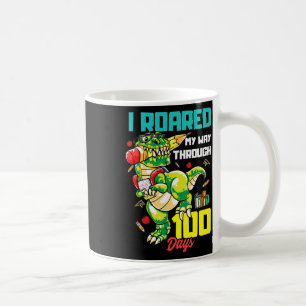Mug J'Ai Fouillé Mon Chemin À Travers 100 Jours Dinosa