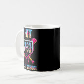 Mug J'ai frappé 67+33 100 jours d'école Baseball Drip (Devant gauche)