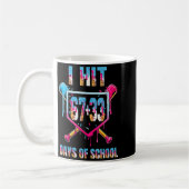 Mug J'ai frappé 67+33 100 jours d'école Baseball Drip (Gauche)