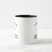 Mug J'Ai Frappé Metal Parce Que Toucher Les Gens Est I (Centre)