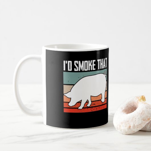 Mug J'Ai Fumé Que Fumeur Grill Viande Barbecue (Avec donut)
