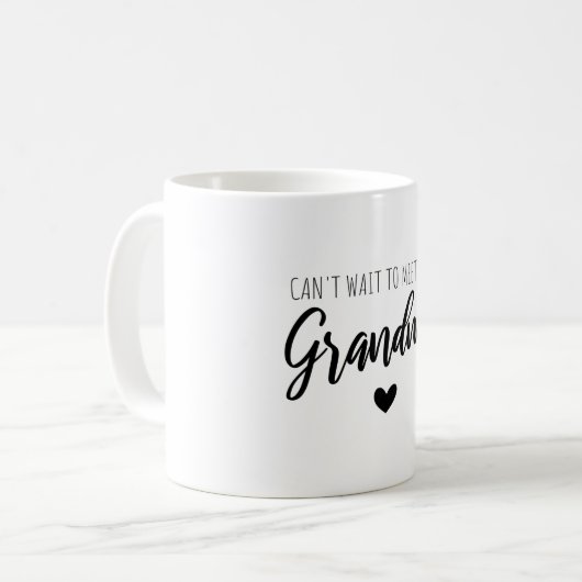 Mug J'ai hâte de te rencontrer grand-mère (Devant gauche)