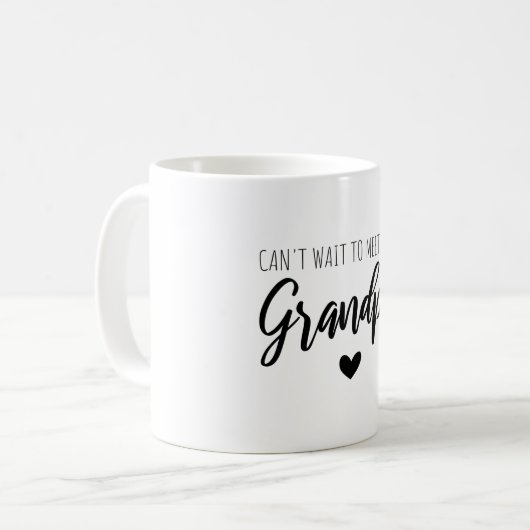 Mug J'ai hâte de te rencontrer grand-père (Devant gauche)