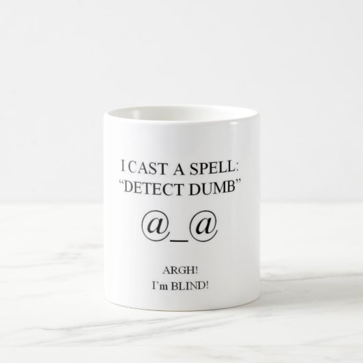Mug J'AI JETÉ un SORT détecte muet (Centre)