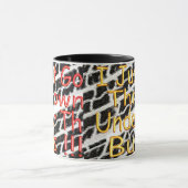 Mug J'ai juste obtenu jeté sous l'autobus (Centre)