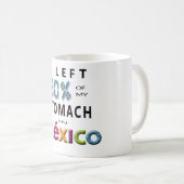 Mug J'ai laissé 80% de mon estomac au Mexique (Devant droit)