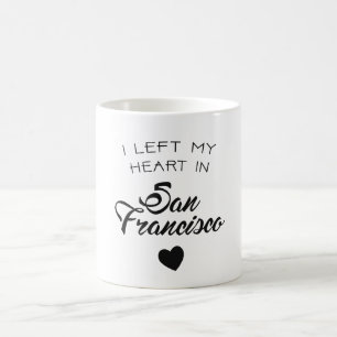 Mug J'ai laissé mon coeur à San Francisco