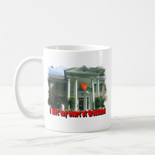 Mug J'ai laissé mon coeur chez Graceland (Gauche)