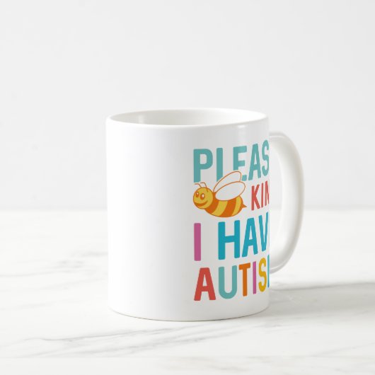 Mug J'ai l'autisme (Devant droit)