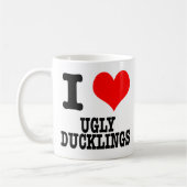MUG J'AI LE COEUR (AMOUR) DE DUCKLINGS DIFFICILES (Gauche)
