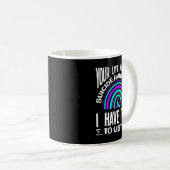 Mug J'ai le temps d'écouter Conception de sensibilisat (Devant droit)
