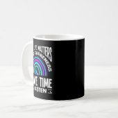 Mug J'ai le temps d'écouter Conception de sensibilisat (Devant gauche)