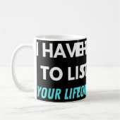 Mug J'Ai Le Temps D'Écouter La Sensibilisation À La Pr (Gauche)