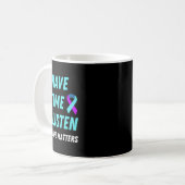 Mug J'Ai Le Temps D'Écouter La Sensibilisation À La Pr (Devant gauche)