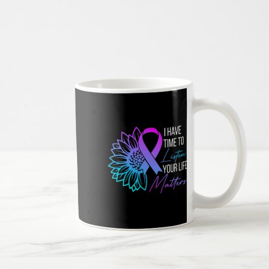 Mug J'ai le temps d'écouter Santé mentale Conscience d (Droite)