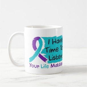 Mug 💜 J'ai le temps d'écouter ; votre vie compte