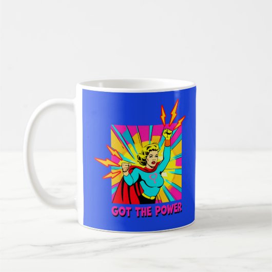 Mug J'Ai L'Éclairage Power Girl Power Women (Gauche)