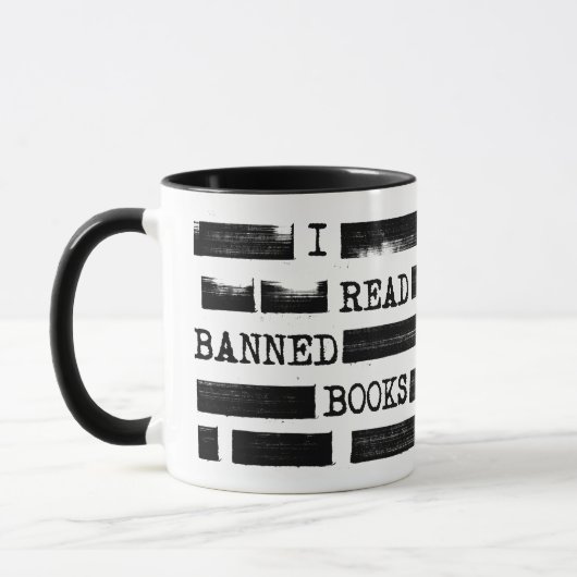 Mug J'Ai Lu Des Livres Interdits Refusés (Gauche)