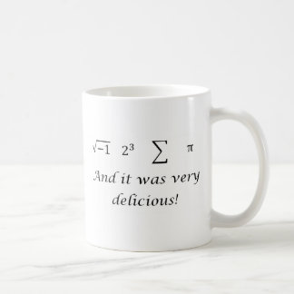 Mug J'ai mangé une certaine chemise de maths de tarte