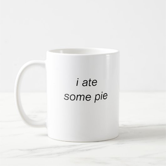 Mug j'ai mangé une tarte (Gauche)