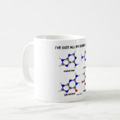 Mug J'ai mes bases couvertes (les bases d'ADN de (Devant gauche)