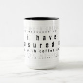 Mug J'ai mesuré ma vie avec des cuillères à café (Centre)