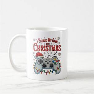 Mug J'ai Mis En Pause Mon Jeu Pour Noël Joueur Jeux No