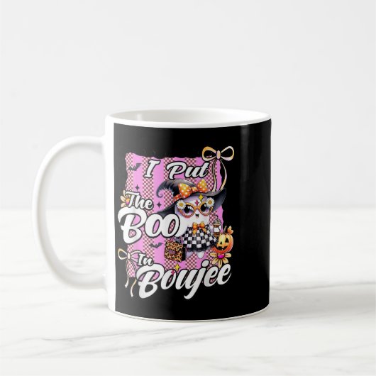 Mug J'Ai Mis Le Boo À Boujee Cute Ghost Leopard Hallow (Gauche)