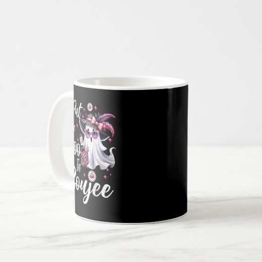 Mug J'Ai Mis Le Boo À Boujee Ghost Funny Nk Leopard Ha (Devant gauche)