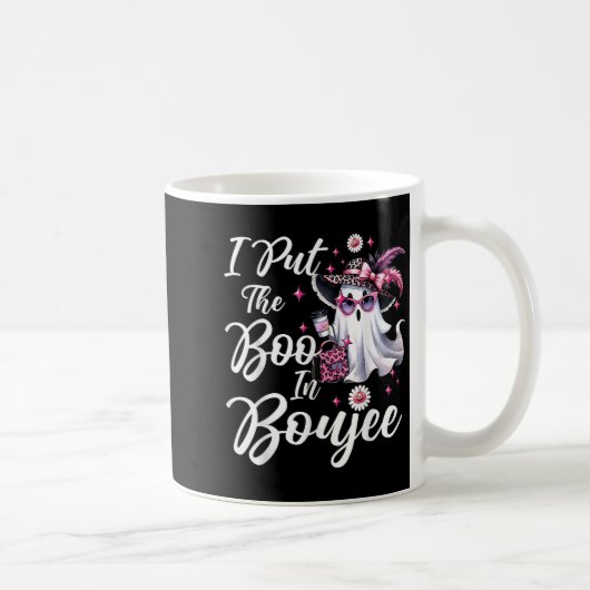 Mug J'Ai Mis Le Boo À Boujee Ghost Funny Nk Leopard Ha (Droite)