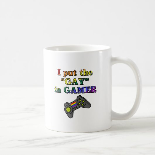 Mug J'ai mis l'HOMOSEXUEL dans le Gamer (Droite)