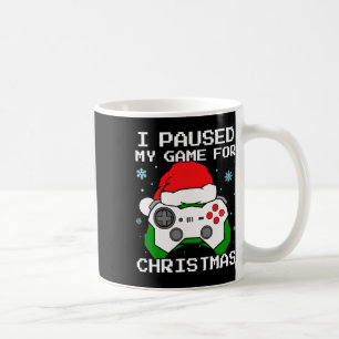 Mug J'ai mis mon jeu en pause pour Noël Rétro joueur d