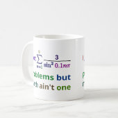 Mug J'ai obtenu 99 problèmes mais les maths ne sont (Devant gauche)