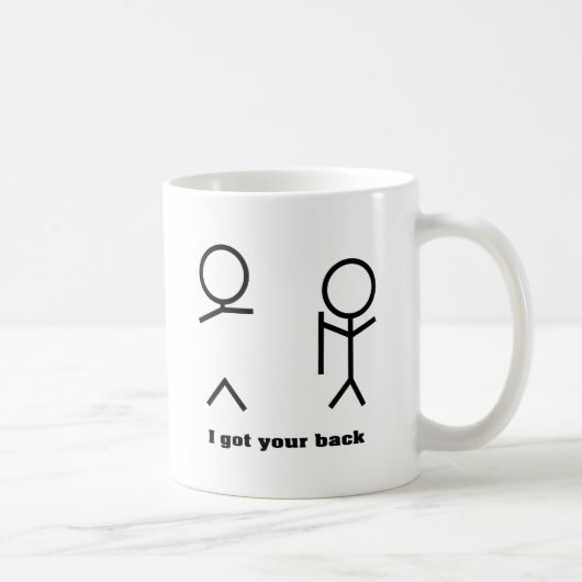 Mug J'ai obtenu votre dos (Droite)
